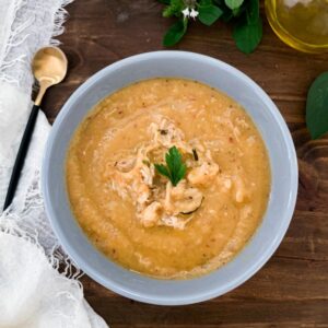 Sopa Cremosa de Frango com Batata-Doce - Receita com Afeto