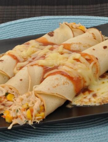 Panqueca de Frango com Requeijão Cremoso - receita com afeto