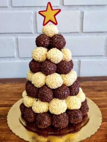Árvore de Natal de Brigadeiros - Receita com Afeto