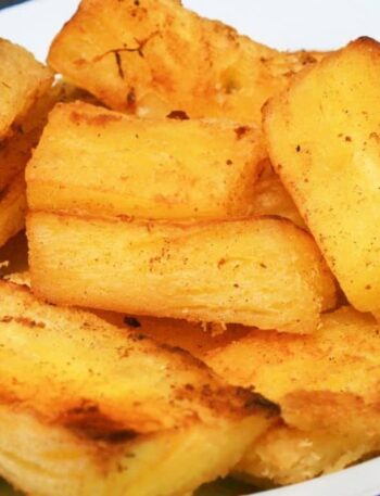 mandioca frita sequinha de restaurante - receita com afeto