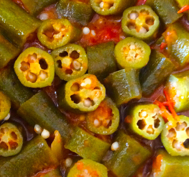 Quiabo refolgado - receita com afeto