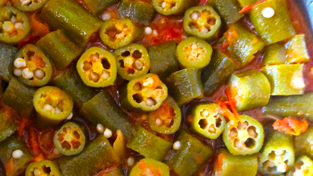 Quiabo refolgado - receita com afeto