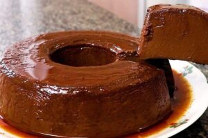 pudim de chocolate - receita com afeto