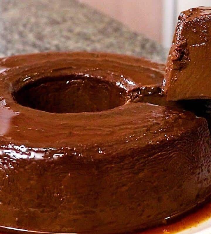 pudim de chocolate - receita com afeto