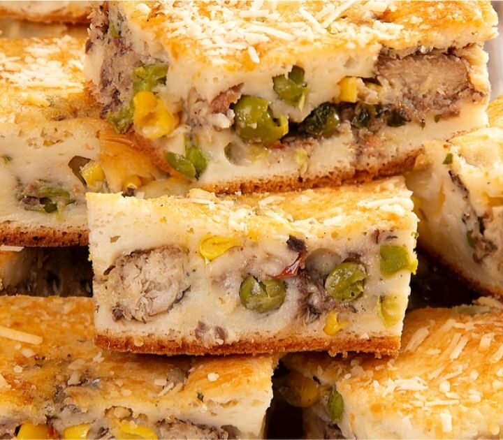 torta de sardinha de liquidificador - receita com afeto