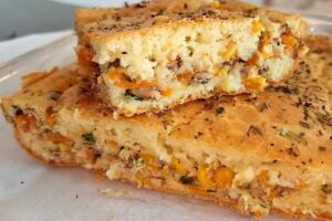 torta de sardinha - Receita com Afeto