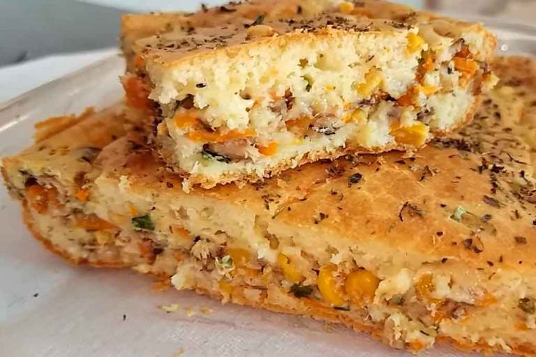 torta de sardinha - Receita com Afeto
